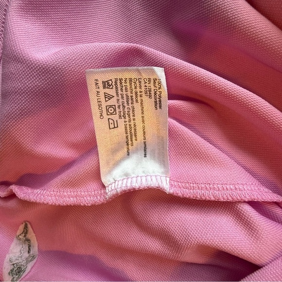 Greg Norman Collection Pink Fitted Polo Short Sleeve Top Size Medium - Picture 4 of 11